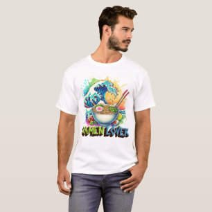 T-shirt Amateur de Ramen Vague Japonaise Bol de Nouilles A