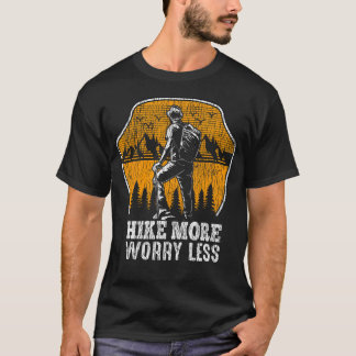 T-shirt Amateur de randonnée aventure extérieur camping mo