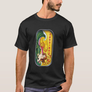 T-shirt Amateur de sardines, amateur de poisson en conserv