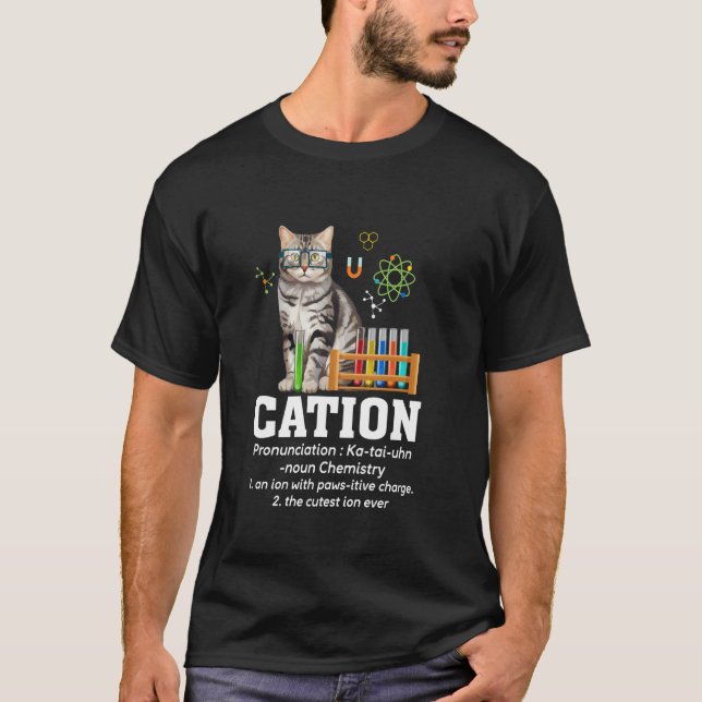 T-shirt Amateur de science des cations Prof Nerd Drôle de  (Devant)