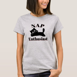 T-shirt Amateur de sieste de chat mignon