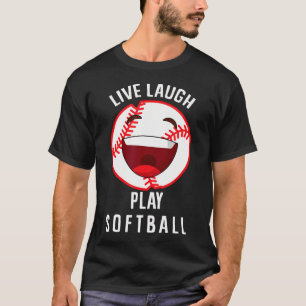 T-shirt Amateur de softball - Vive, Riez, Jouez