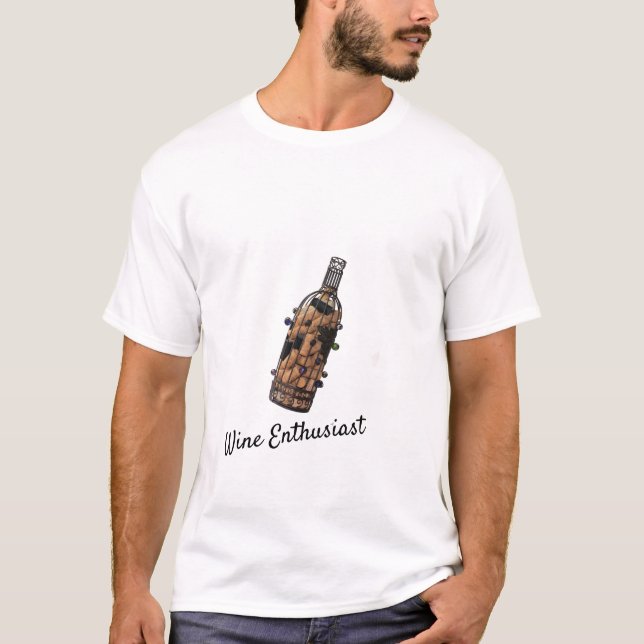 T-shirt amateur de vin (Devant)