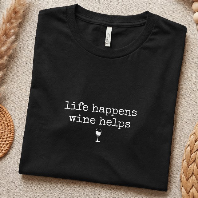 T-shirt Amateur de vin humour simple (Créateur téléchargé)