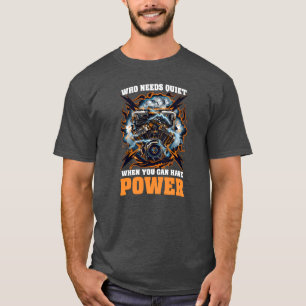 T-shirt Amateur de voiture diesel qui a besoin de silence 