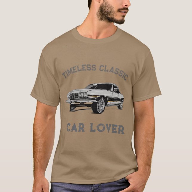 T-SHIRT AMATEUR DE VOITURES CLASSIQUES (Devant)