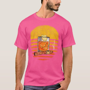 T-shirt Amateur de Whisky et de Cigares Fumeur de Cigares