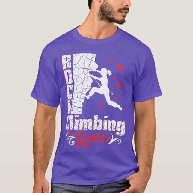T-shirt Amateur d'escalade vintage (Devant)