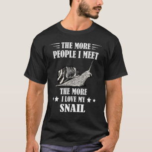 T-shirt Amateur d'escargots Coquille d'escargot Mollusque