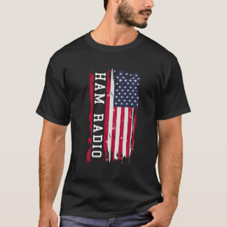 T-shirt Amateur Ham Radio Usa Radio Dj