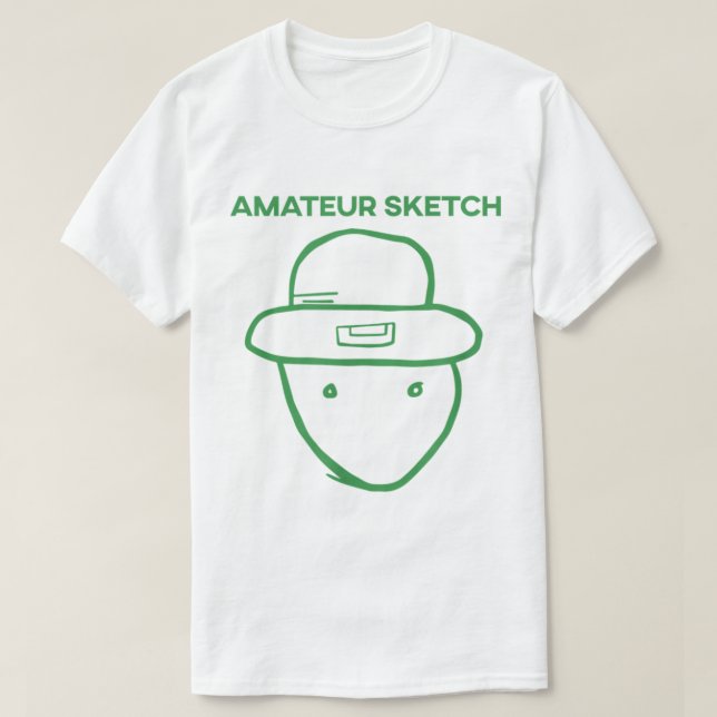 T-shirt Amateur Leprechaun Croquis Mobile Alabama St Patro (Design devant)