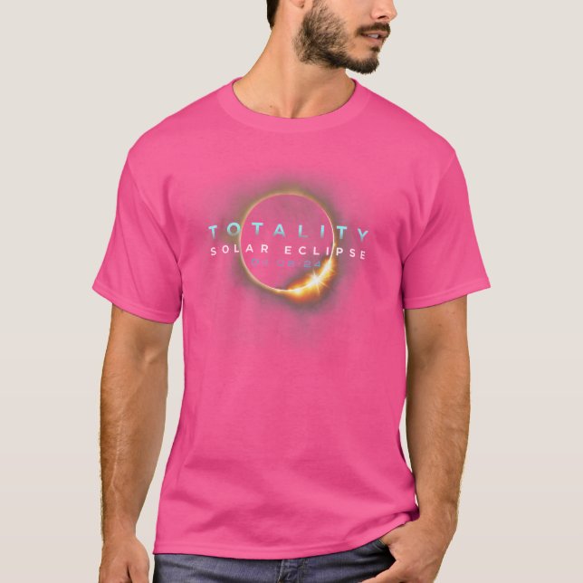 T-shirt Amateurs d'astronomie Total Solaire Eclipse 2024 T (Devant)