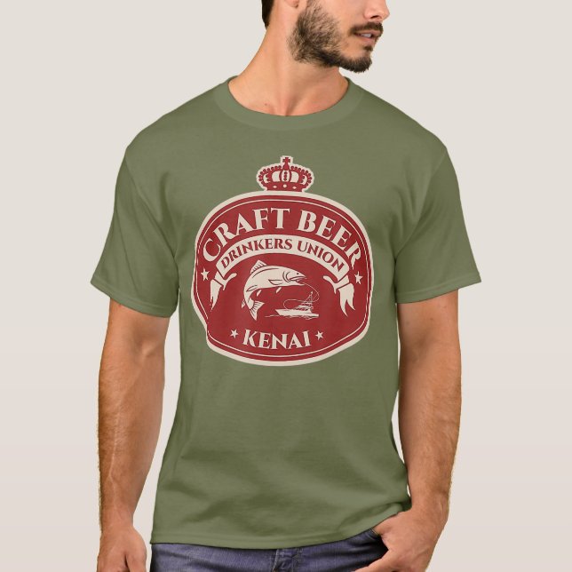 T-shirt Amateurs de bière artisanale Kenai Alaska (Devant)