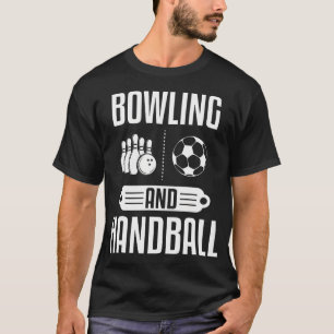 T-shirt Amateurs de Bowling Et Joueurs de Handball Coéquip