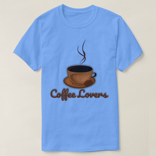 T-shirt Amateurs de café 6 (Design devant)