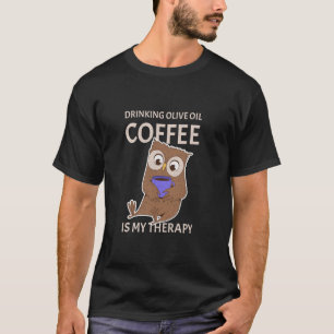 T-shirt Amateurs de café à l'huile d'olive Café du matin C