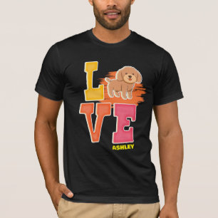 T-shirt Amateurs de caniche couleur mignonne