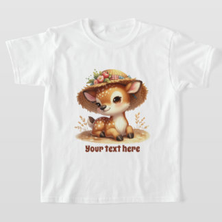 T-shirt Amateurs de cerfs mignons personnalisable