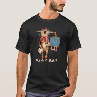 T-shirt Amateurs de chats et artistes Griffes Meownet Arti