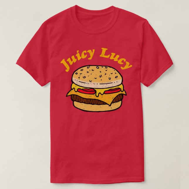 T-shirt Amateurs de cheeseburger Juicy Lucy (Design devant)