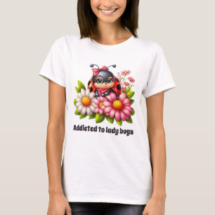 T-shirt Amateurs de coccinelle mignonne personnalisable