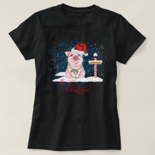T-shirt Amateurs de cochon Pôle Nord de Noël