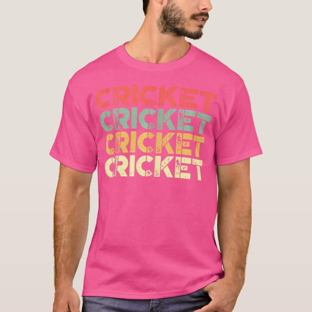 T-shirt Amateurs de cricket en détresse Cricket (Devant)