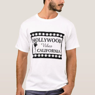 T-shirt Amateurs de films hollywoodiens Noir et Blanc