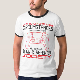 T-shirt Amateurs De Jeux Poser Mon Contrôleur Drôle Joueur