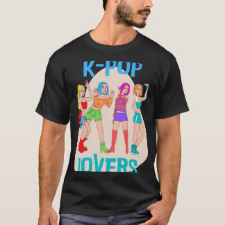T-shirt Amateurs de K-Pop colorés