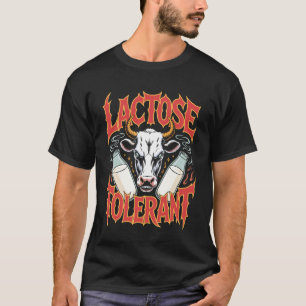 T-shirt Amateurs de Lait Drôle Tolérant au Lactose