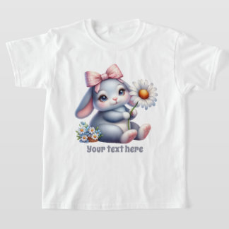 T-shirt Amateurs de lapin mignonette filles personnalisabl