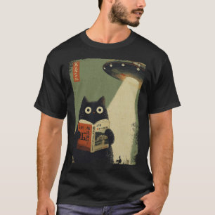 T-shirt Amateurs de livres de chats japonais vintage Ufo A