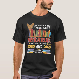 T-shirt Amateurs de livres et de chiens de bibliothèque Le