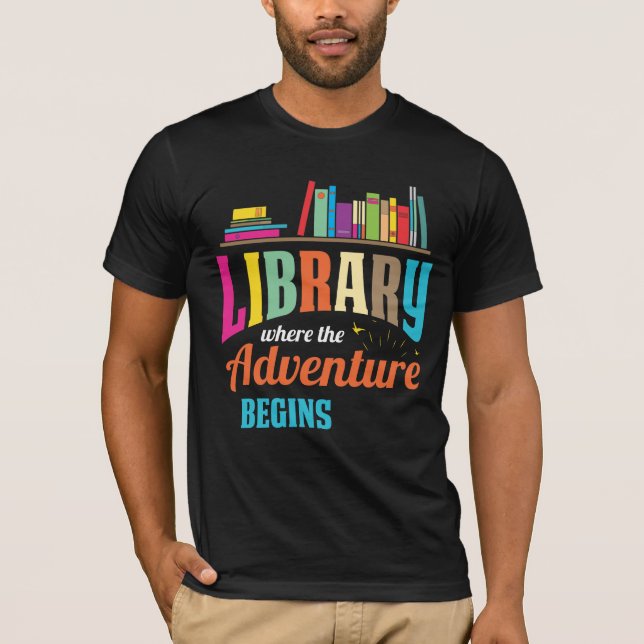 T-shirt Amateurs de livres Lecteur de bibliothèque (Devant)