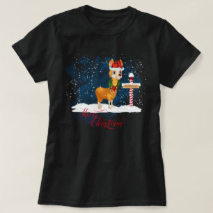 T-shirt Amateurs de Llama Pôle Nord de Noël