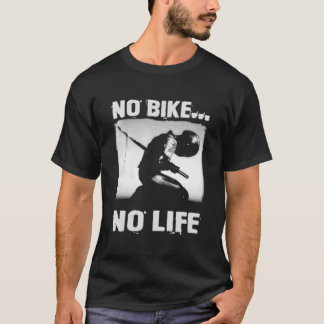 T-shirt Amateurs De Moto Et Vélos Pas De Vélo Pas De Vie (