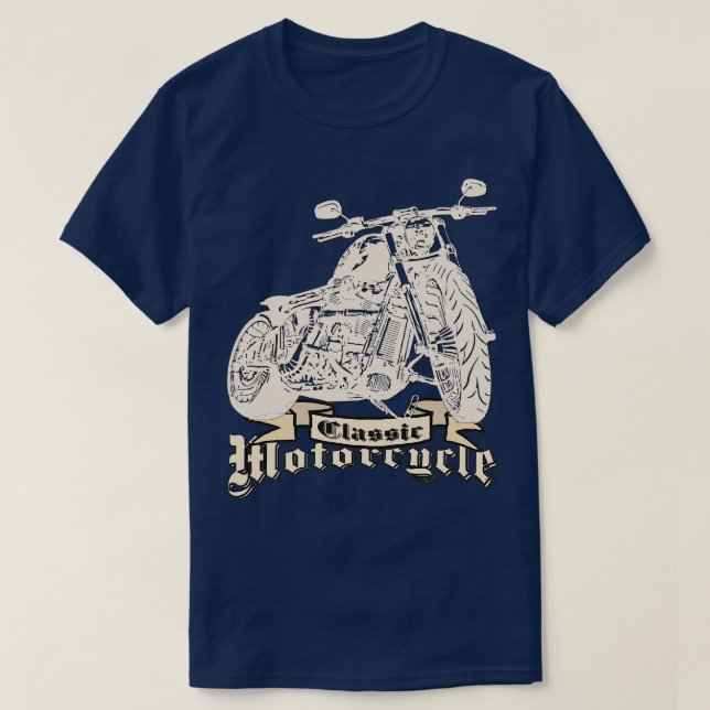 T-shirt Amateurs de motos classiques (Design devant)