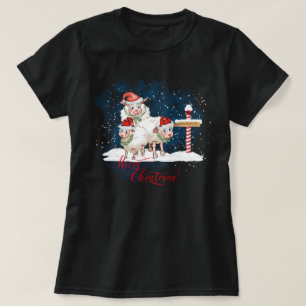 T-shirt Amateurs de moutons Pôle Nord de Noël