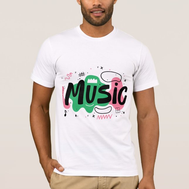 T-shirt Amateurs de musique (Devant)