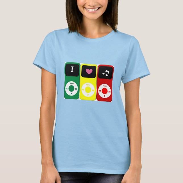 T-shirt Amateurs De Musique Ipod (Devant)