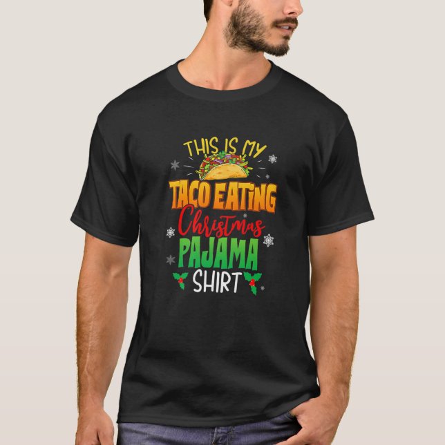 T-shirt Amateurs De Nourriture Drôle C'Est Mon Taco Manger (Devant)
