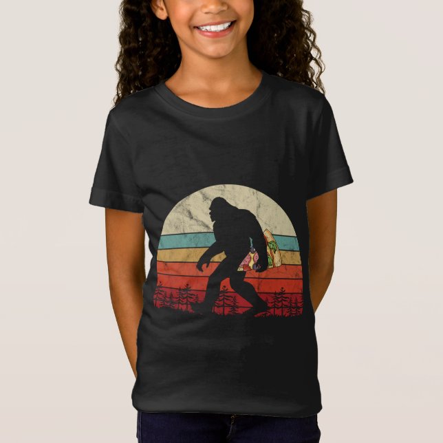 T-Shirt Amateurs de Pizza Bigfoot Drôle Manger Sasquatch H (Devant)