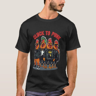 T-shirt Amateurs de poulets punk drôles et agriculteurs
