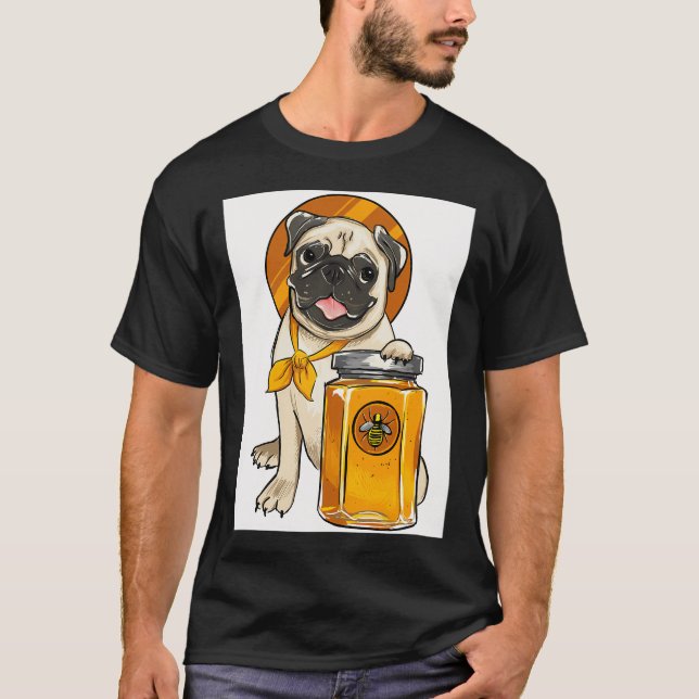 T-shirt Amateurs de Pug Chéri (Devant)