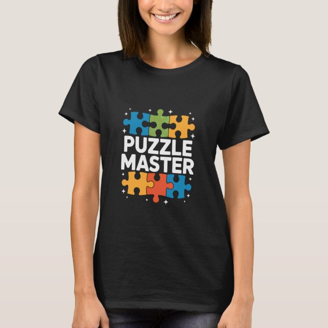 T-shirt Amateurs de puzzles maître Jigsaw (Devant)