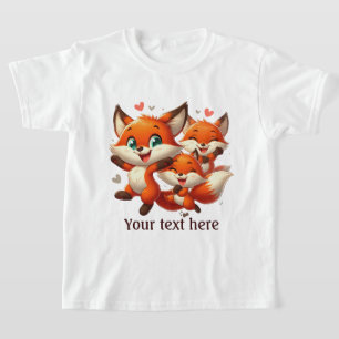 T-shirt Amateurs de renard filles mignonnes personnalisabl