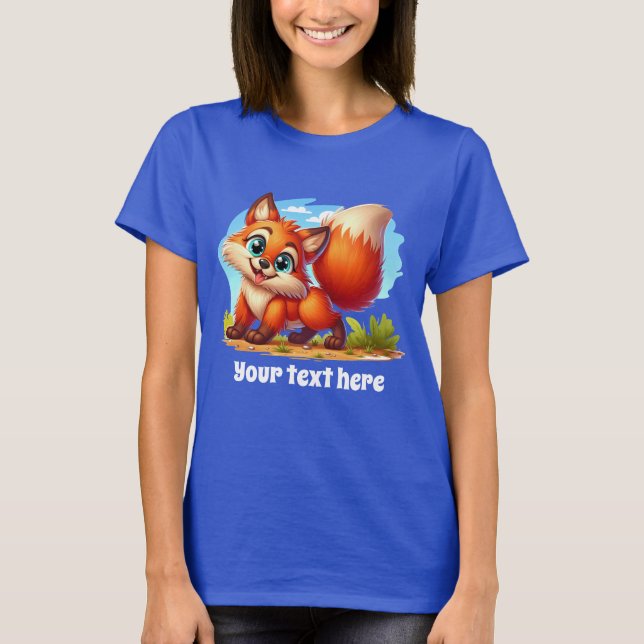 T-shirt Amateurs de renards personnalisables (Devant)