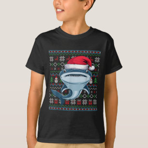 T-shirt Amateurs de requins de baleines moches Jeu de Noël