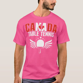 T-shirt Amateurs de tennis de table au Canada - Soutien Pi